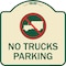 Signmission No Truck No Truck Parking WithHeavy-Gauge Aluminum Architectural Sign, 18" x 18", TG-1818-23560 A-DES-TG-1818-23560 - alternate 1